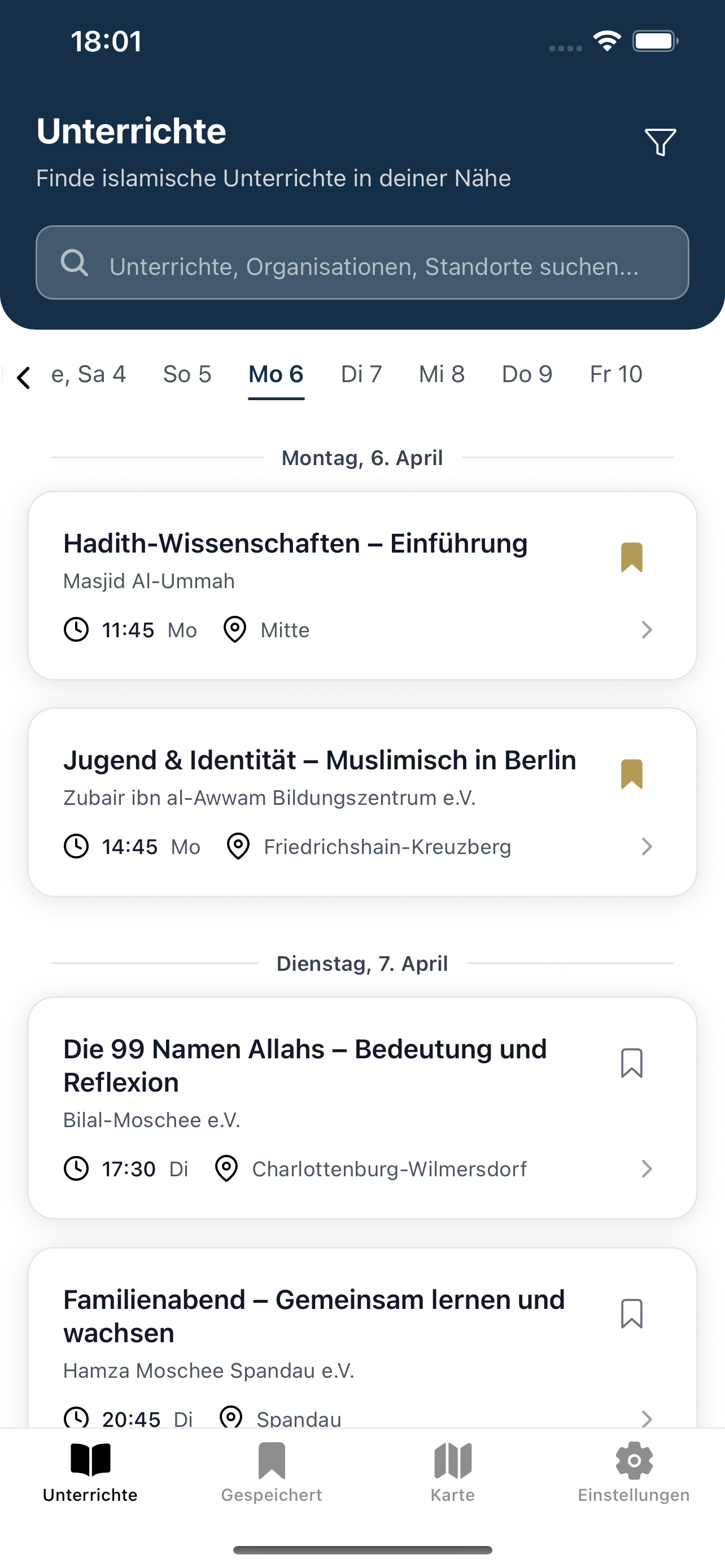 ilmNetwork App Vorschau
