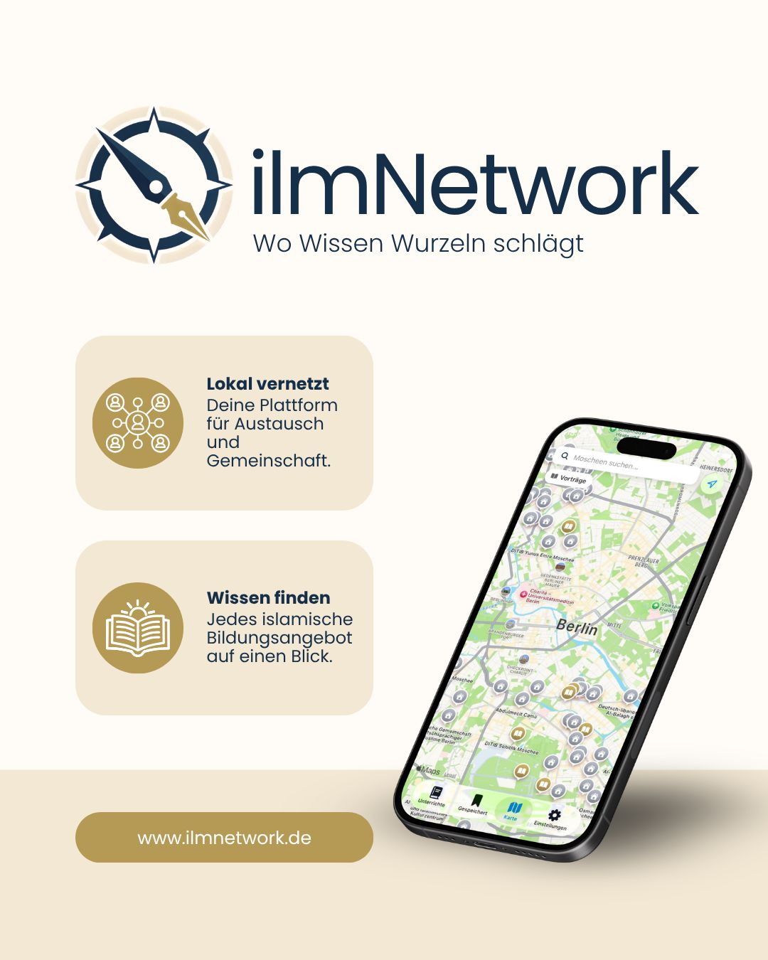 ilmNetwork App – Lokal vernetzt, Wissen finden